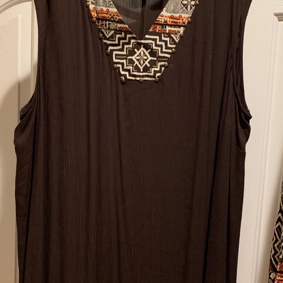 CM Shapes 4XL 5XL women’s dress 2 piece brown - Picture 5 of 8